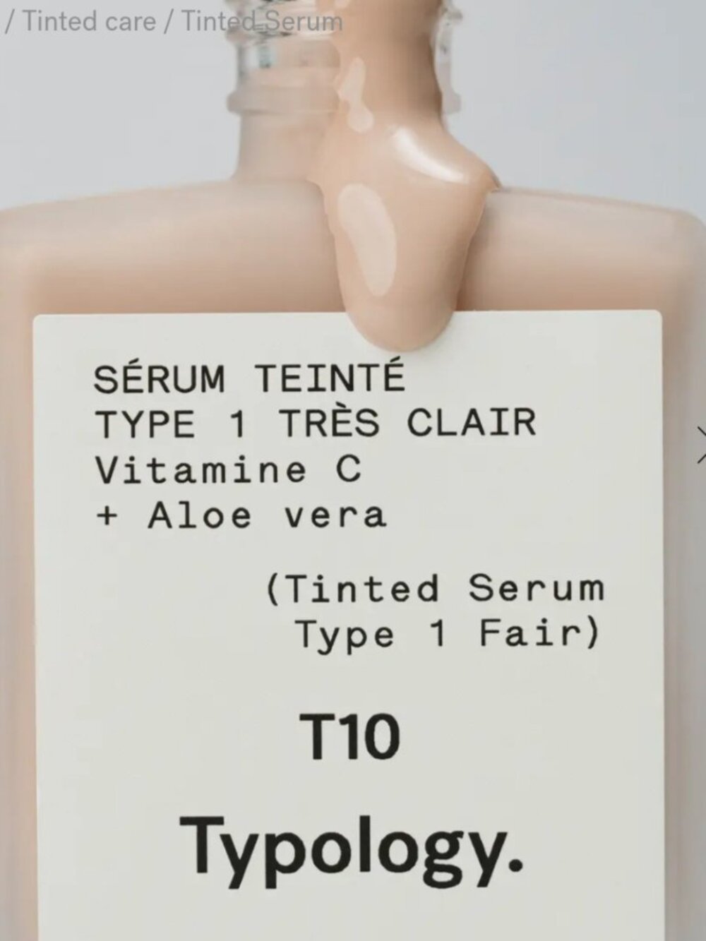 Typology Tinted Serum T10 Vitamin C + Aloe Vera